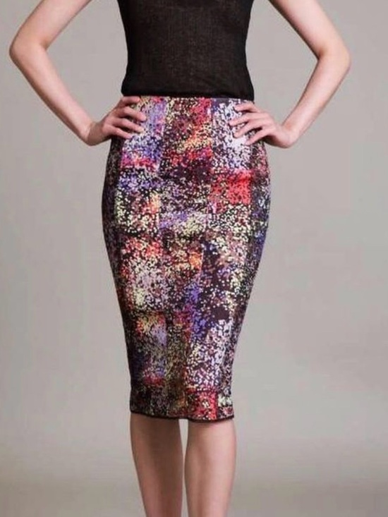 Byron Lars Dresses & Skirts - Byron Lars Vibrant Sequin Kamille Pencil Skirt